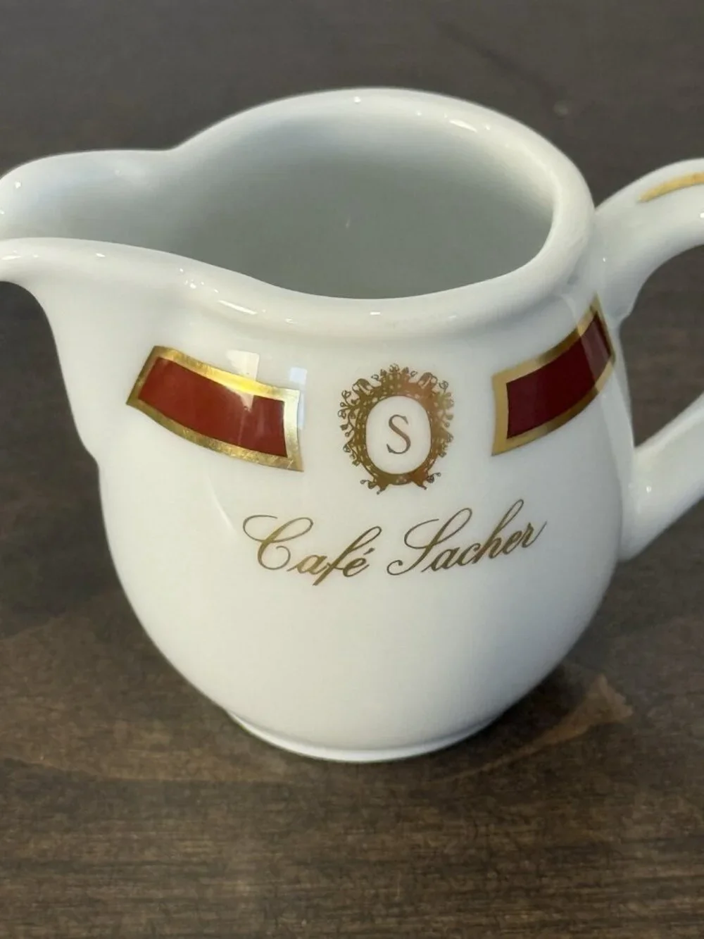 Vintage Cafe Sacher Vienna Bauscher Germany Porcelain Creamer Hotel Ware